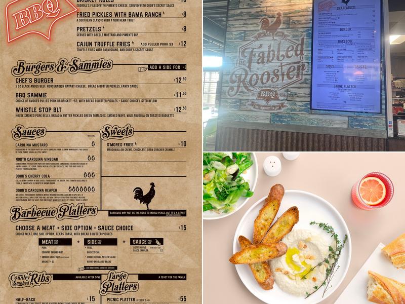 The Fabled Rooster Menu