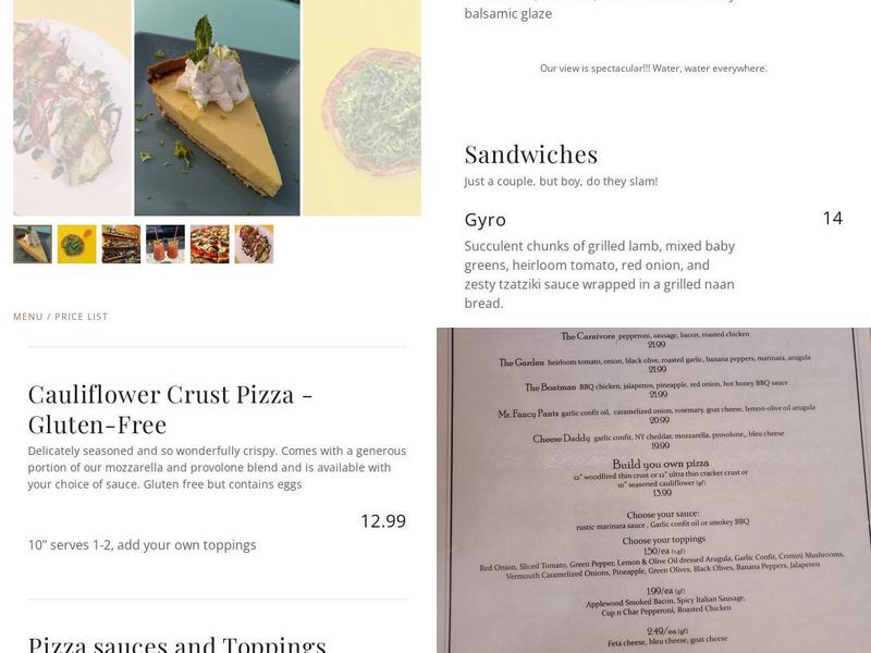 Aquarius Menu