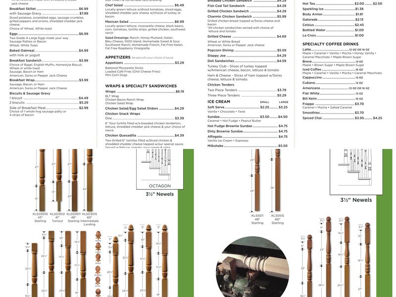 Carpenter's Cafe Menu