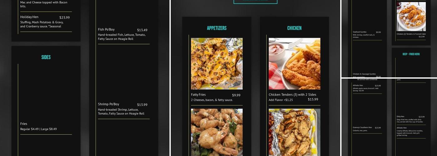 FatBoys Kitchen Menu
