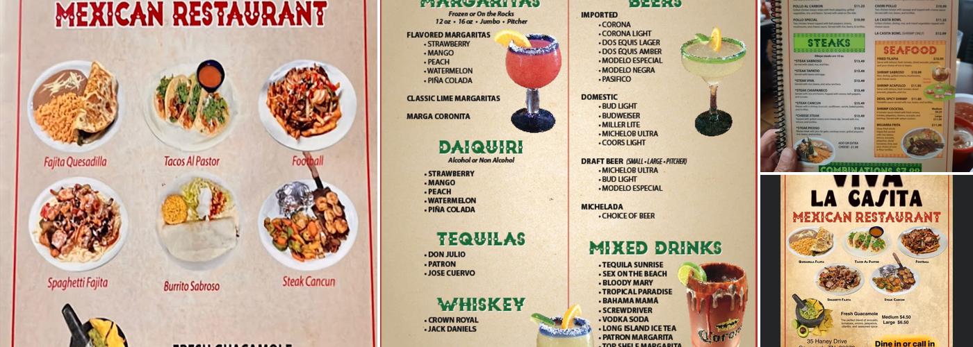 Viva La Casita 3 Menu