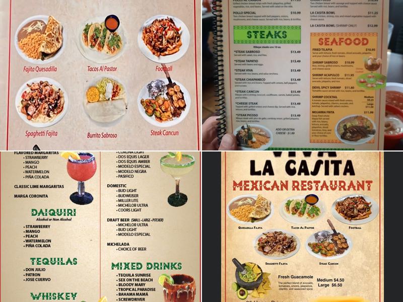 Viva La Casita 3 Menu