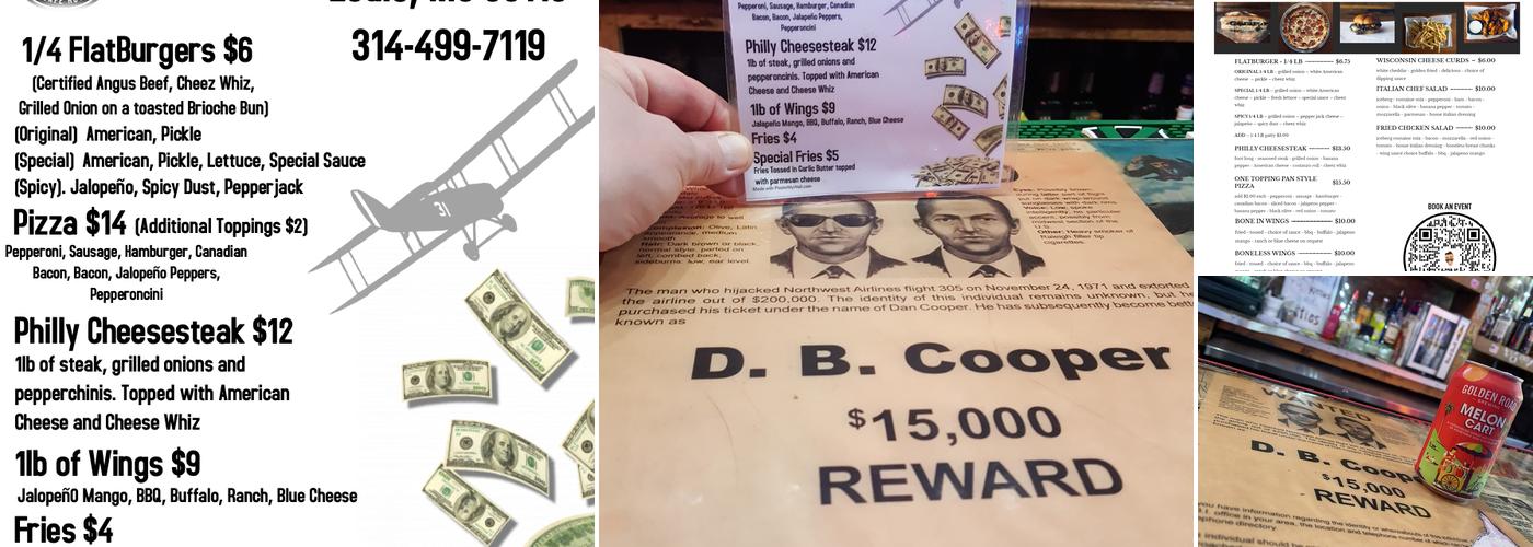 DB Cooper's Safe House Menu