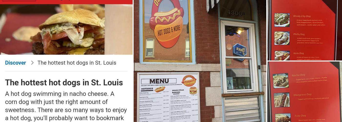 Dog On It Hot Dogs & More Menu