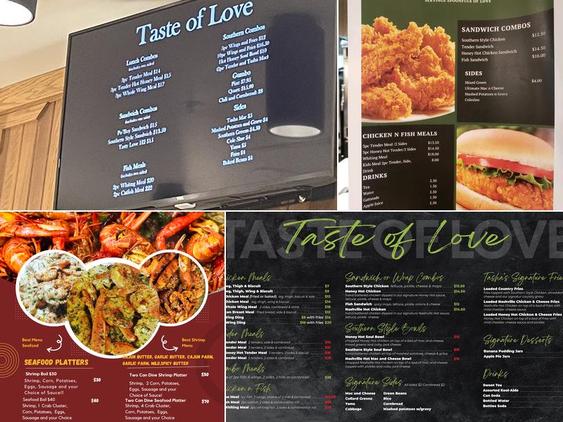 Taste of Love Menu