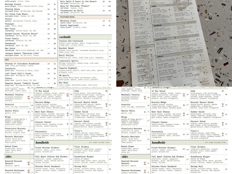 IL Mio Italian Restaurant Menu