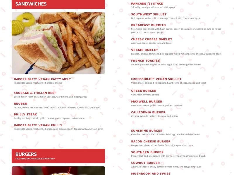 Flynn’s Eats Menu