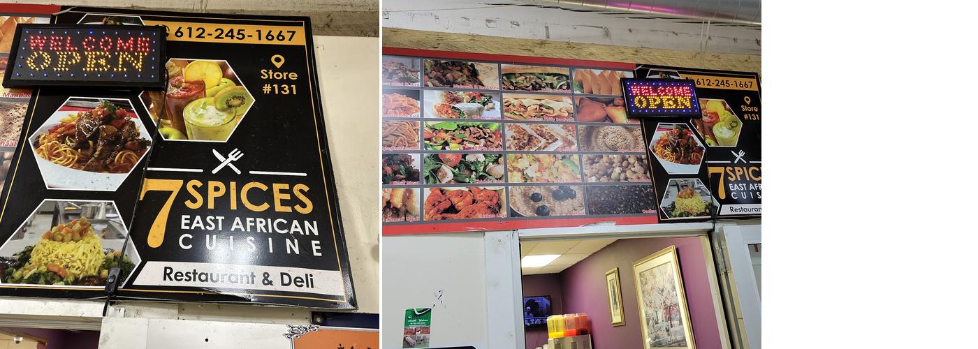 7 spices Menu