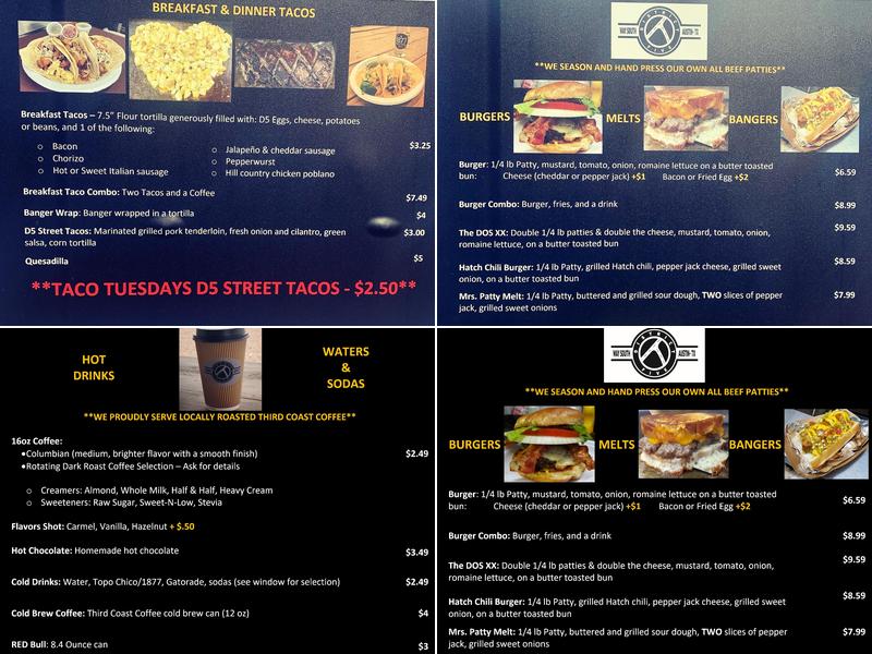 District Five Menu