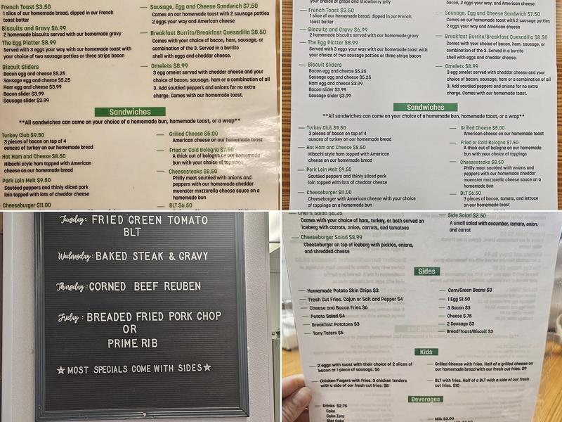 9th Street Diner Menu