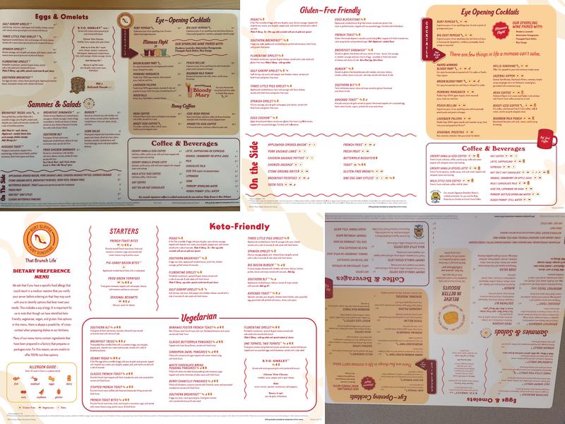 Ruby Sunshine Menu