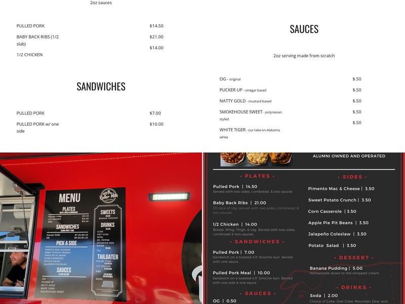 Roller Mills Smokehouse Menu