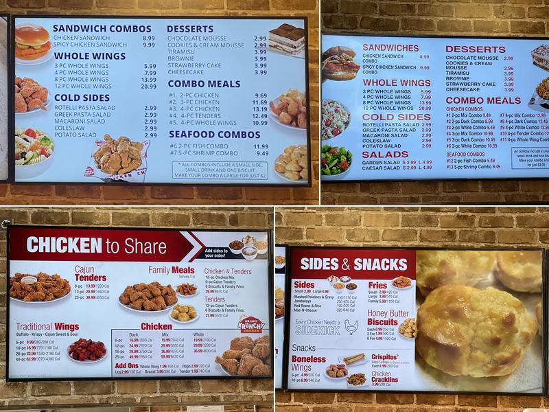 Krispy Krunchy chicken Menu