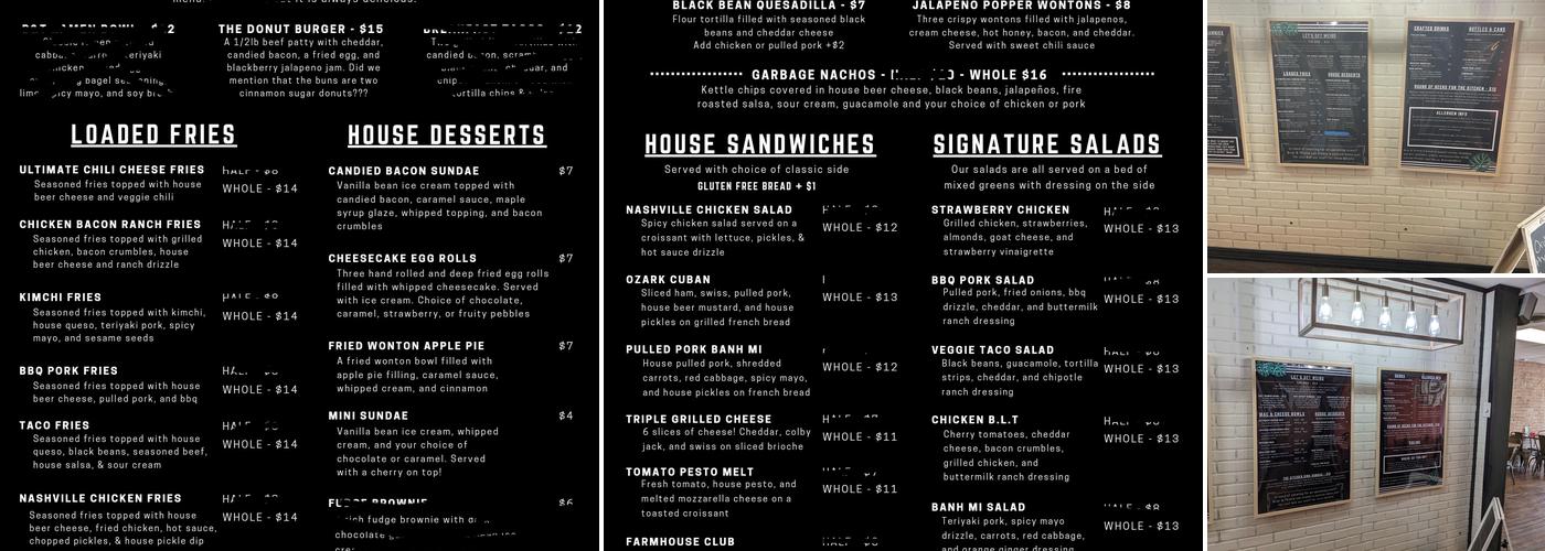 Briar & Thistle Menu