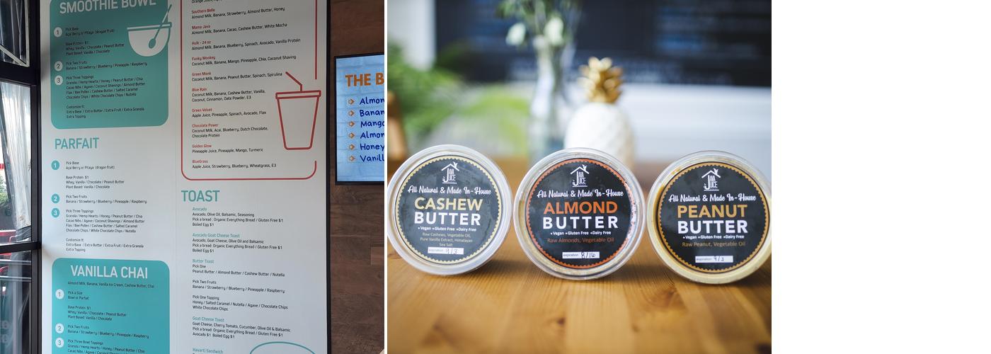 Java Juice House Menu