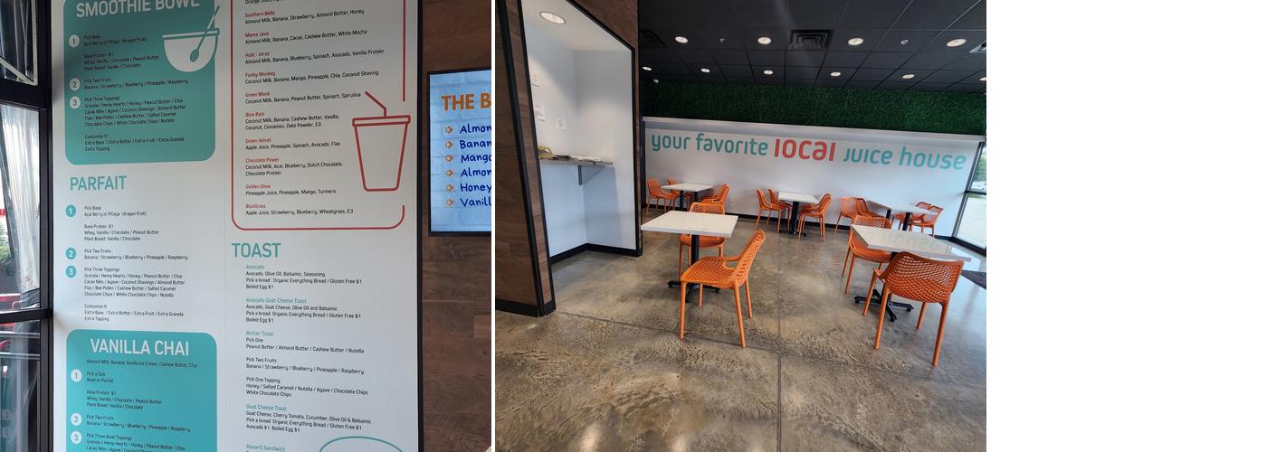 Java Juice House Menu