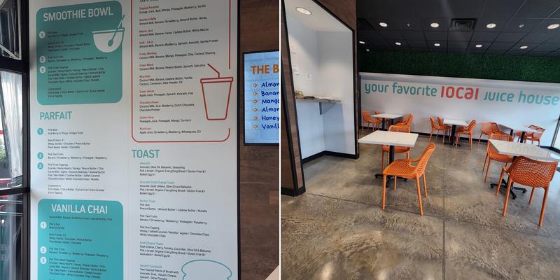 Java Juice House Menu