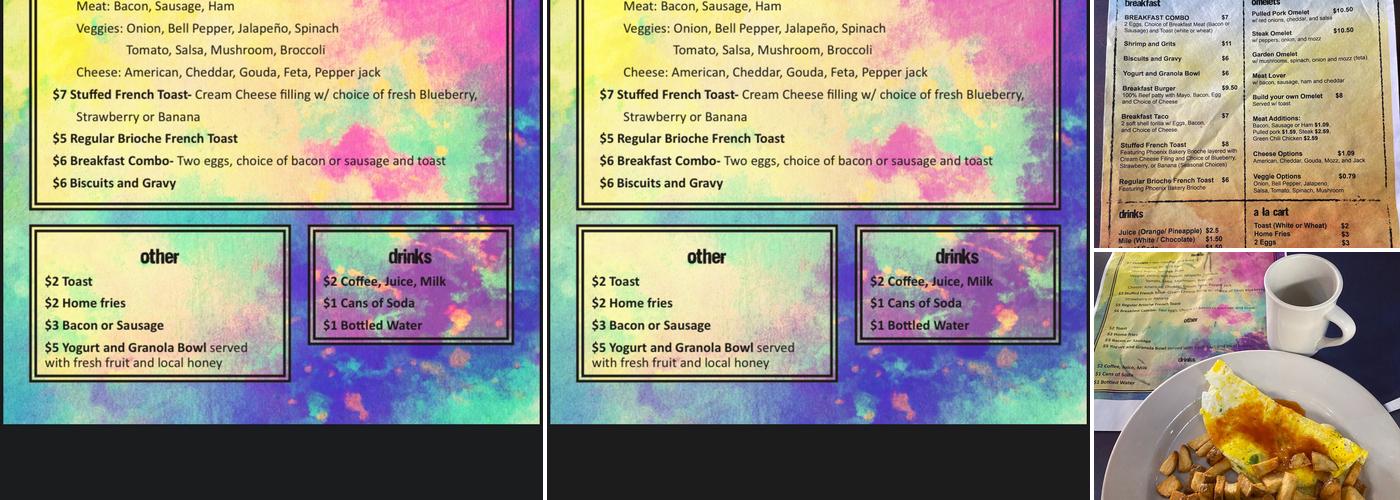 Morgantown Art Bar Menu