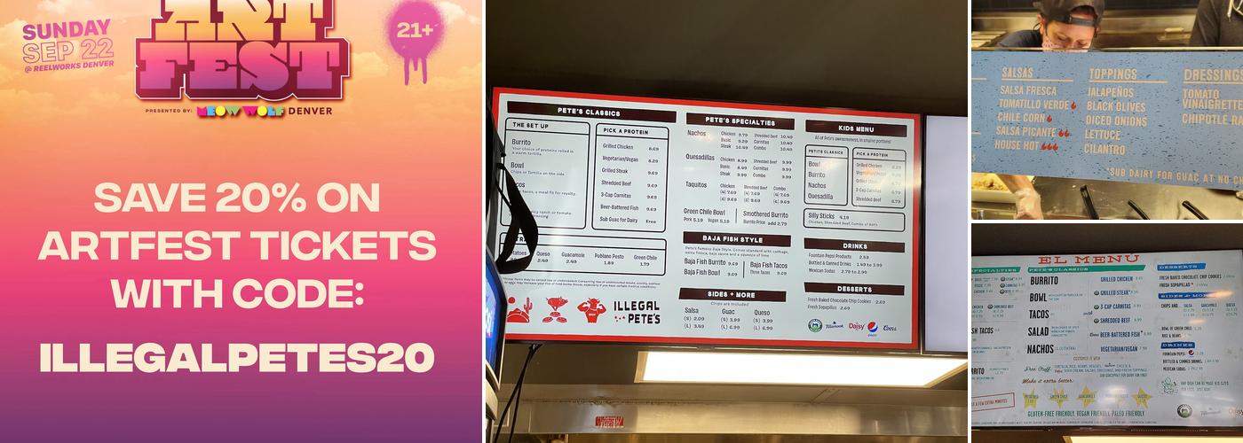 Illegal Pete's - Park Hill Menu