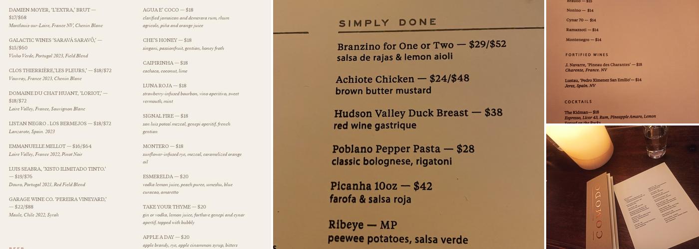 Comodo Menu