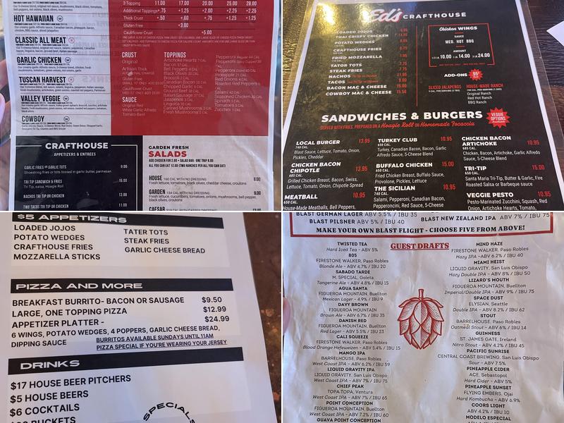 Me-n-Ed's Pizzeria and Crafthouse Menu