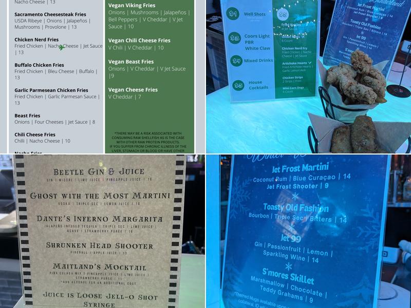 Jet's Menu
