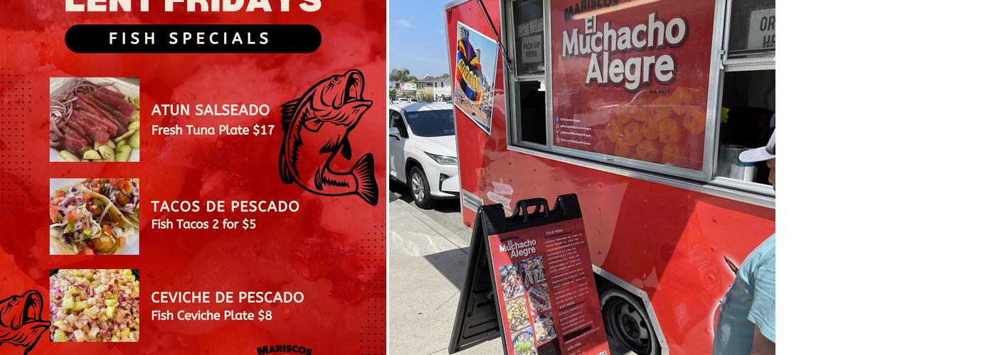 Mariscos El Muchacho Alegre Menu
