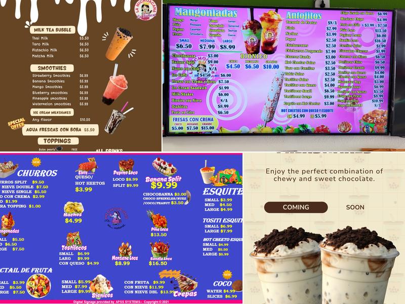 La Michoacana Menu