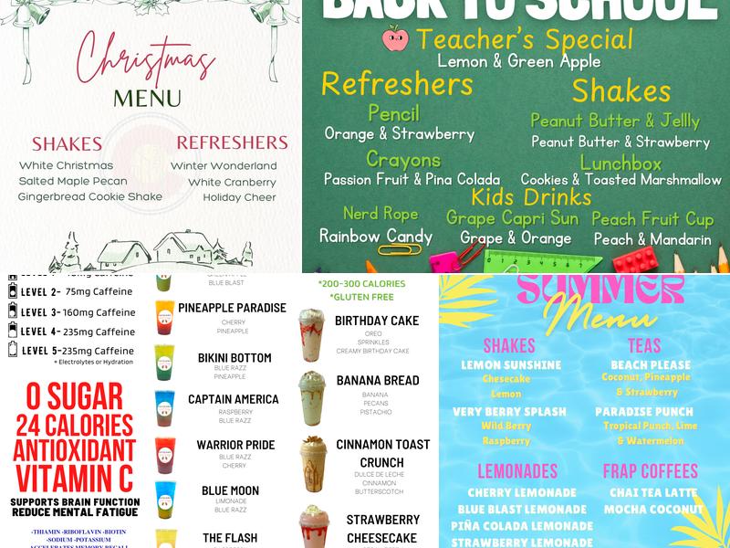 The Crossings Nutrition Menu