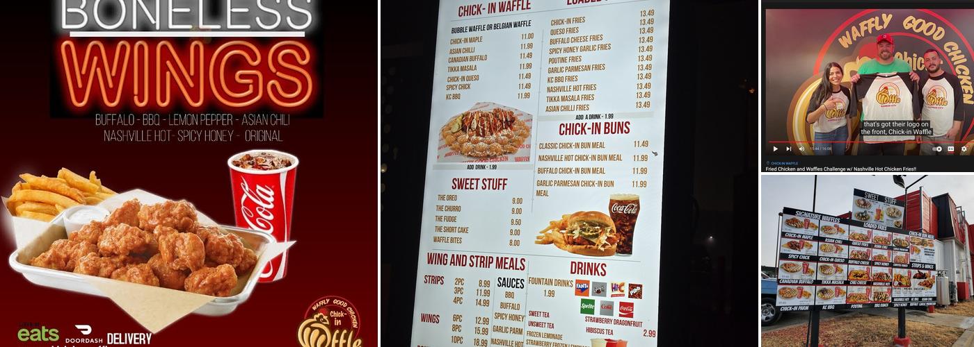 Chick-In Waffle Menu