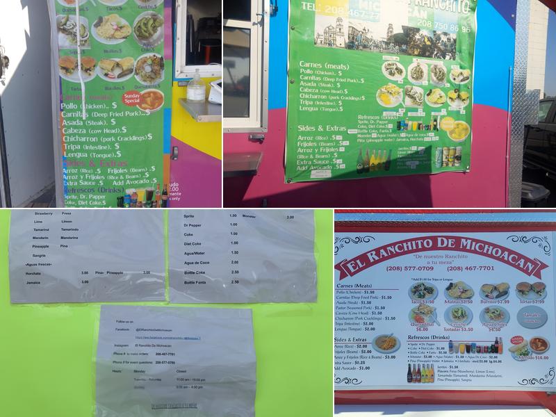 El Ranchito De Michoacan Menu