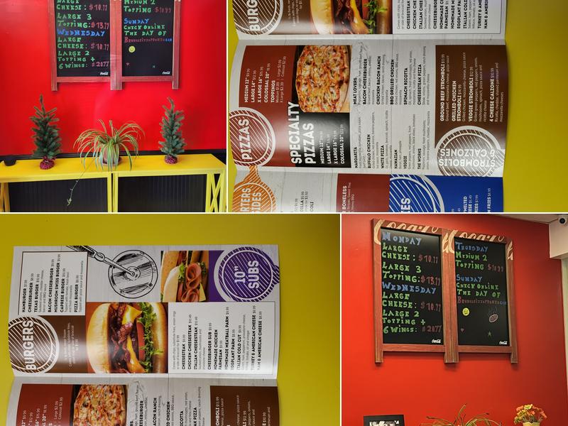 Bruno's Pizza Menu