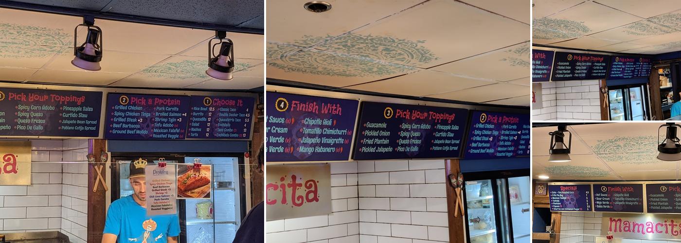 Mamacita Mexican Comida Menu