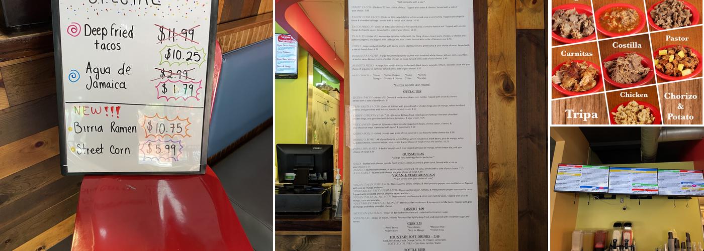 Taco Holics Club Menu