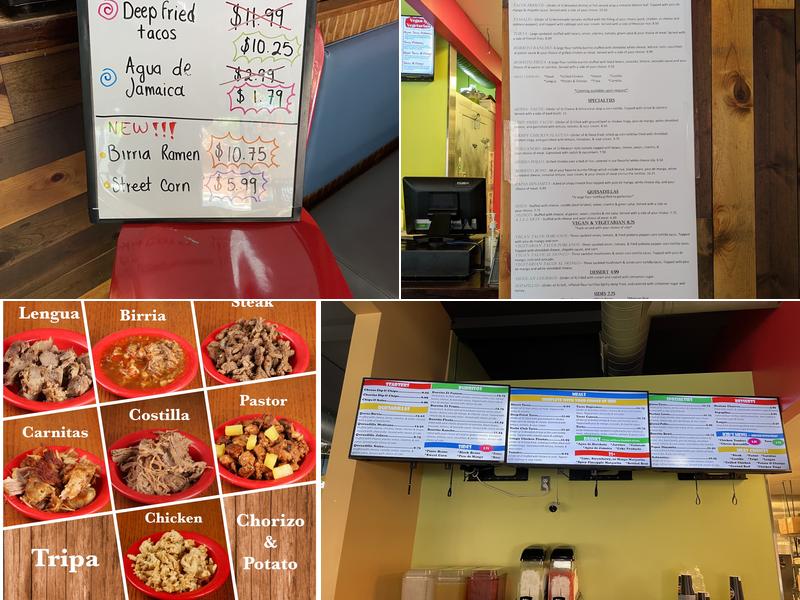 Taco Holics Club Menu