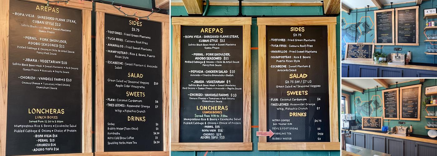 Little Chango Menu