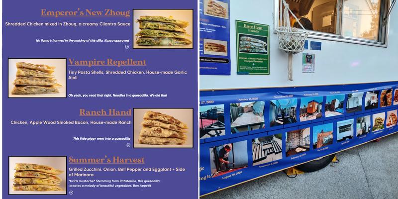 Quesadilla Wizards Menu
