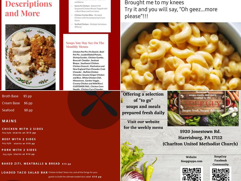 Soup Guy Menu