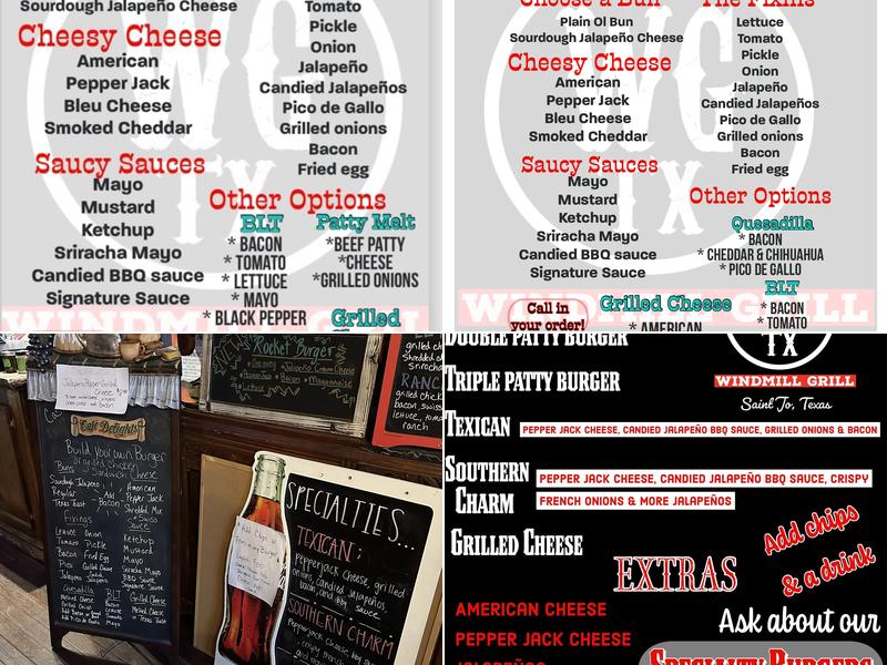 Windmill Grill Menu