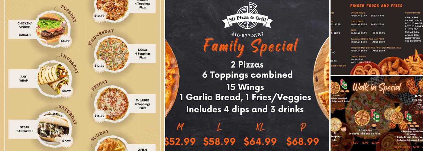 Mi Pizza & Grill Menu