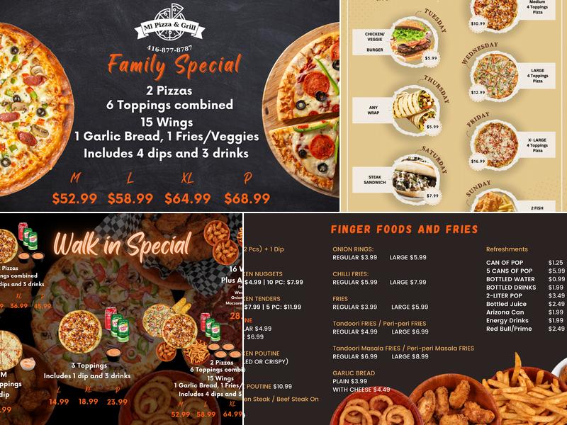 Mi Pizza & Grill Menu