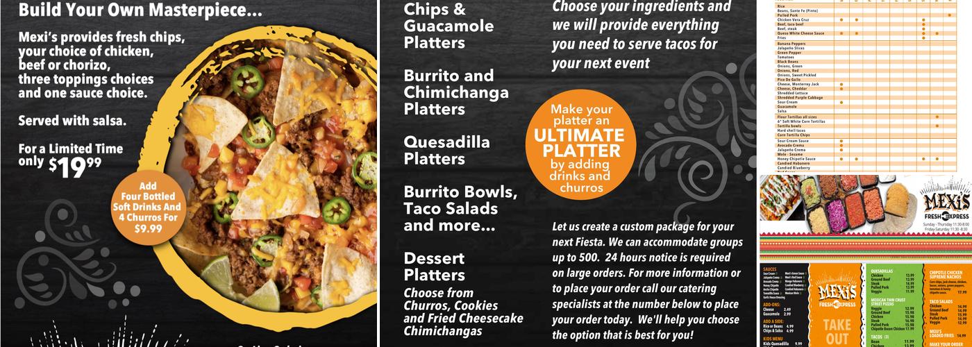 Mexi’s Fresh Express Menu