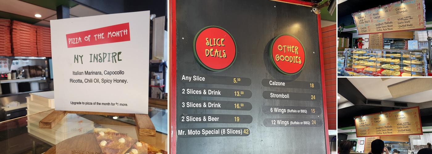 Mr. Moto Pizza Little Italy Menu