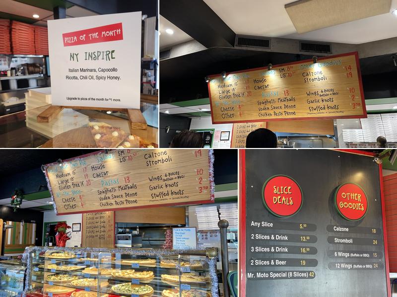 Mr. Moto Pizza Little Italy Menu