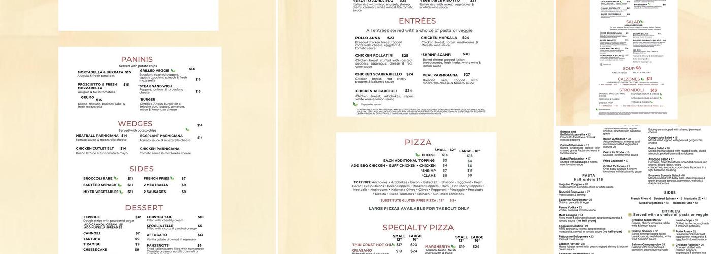 Bari167 Menu