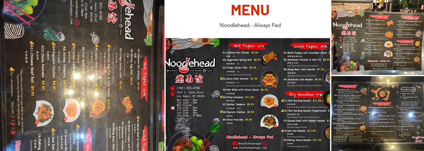 Noodlehead Menu