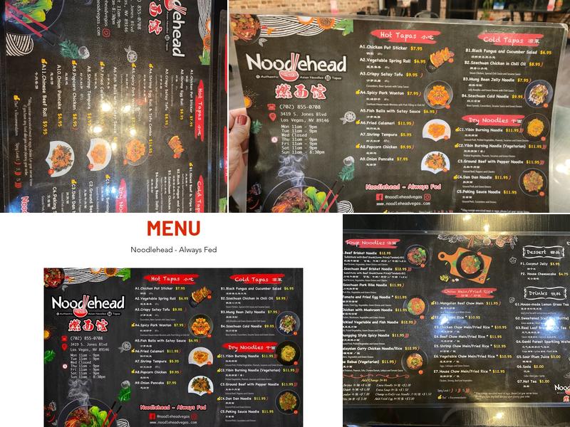 Noodlehead Menu