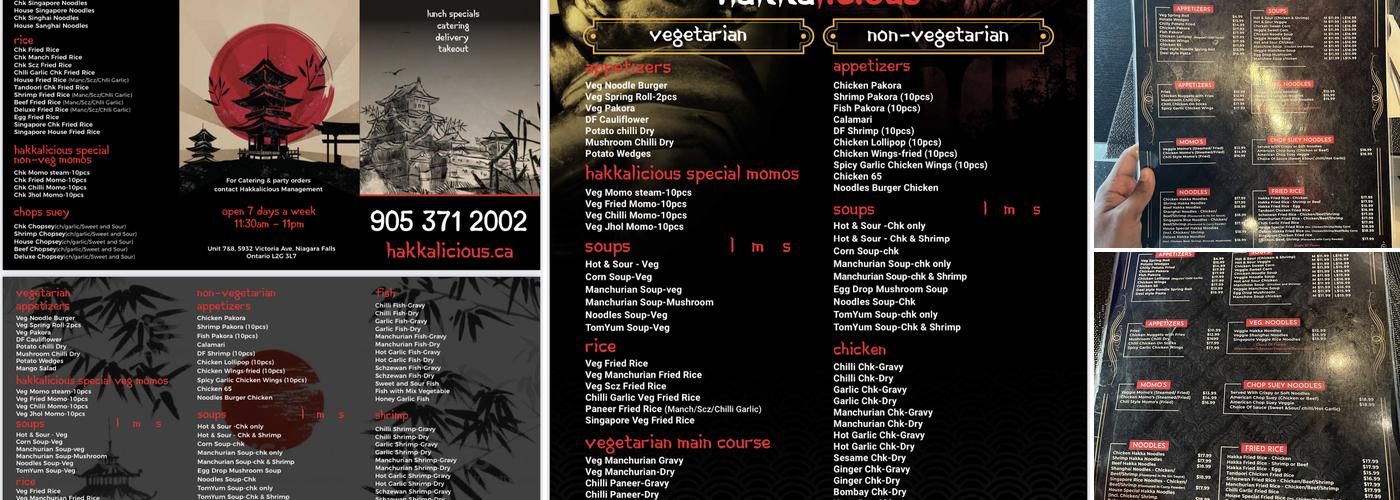 Hakkalicious Menu