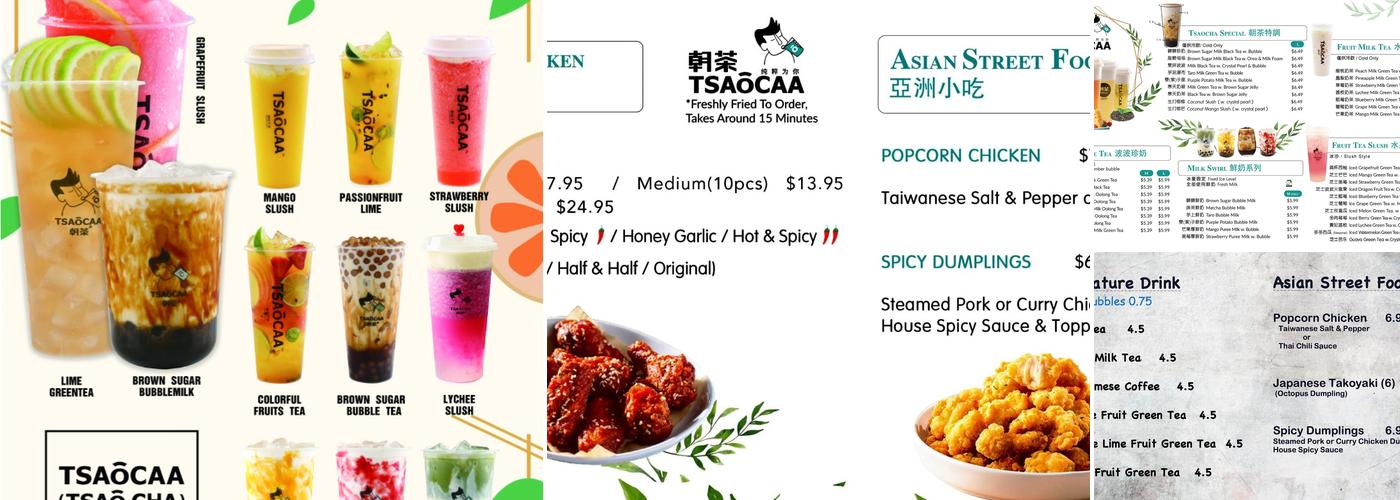 Got Dumplings & TSAoCAA Tea Menu