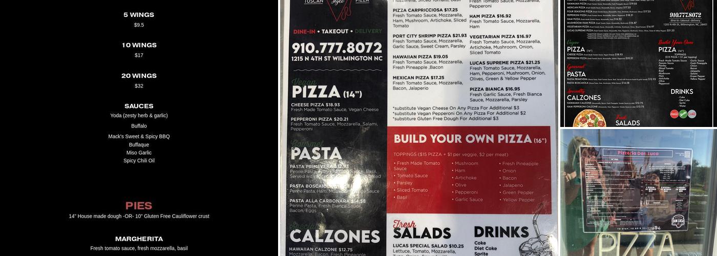 Pizzeria Don Luca Menu